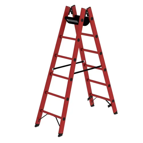 Günzburger Steigtechnik Kunststoff Stehleiter rot von Günzburger