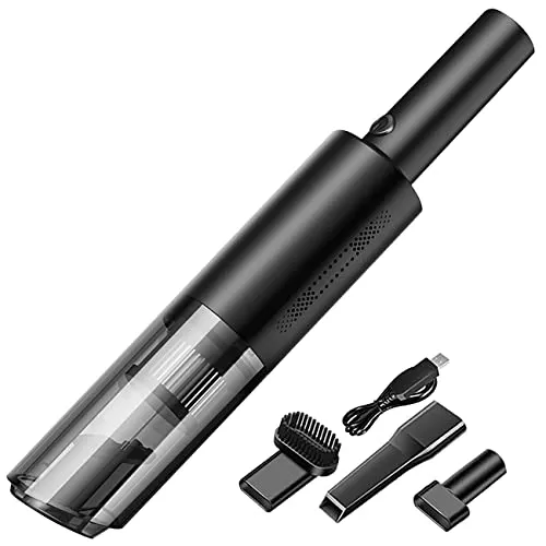 Sichler Mini Staubsauger: Kompakter Akku-Handstaubsauger mit HEPA-Filter - Handstaubsauger, kabellos und leicht (475 g) für absolute Bewegungsfreiheit. Ideal für Auto und Reisen mit 20 Minuten Laufzeit und 6 kPa Saugleistung.