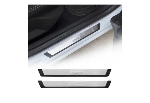 OMAC Zierleisten-Aufkleber Sport für Citroen C3 C4 C5 - Chrom Gebürstet, 2tlg - Hochwertige Zierleisten für Citroen-Fahrzeuge, die nicht nur stilvollen Schutz bieten, sondern auch eine einfache Installation ermöglichen. Langlebig und rostbeständig für optimalen Einsatz im Alltag.