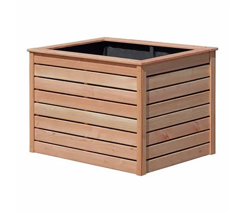 Gartenpirat Hochbeet 125x85x80 cm - Hochbeet aus robustem Lärchenholz, wetterfest und ideal für Ihren Garten. Der DIY-Bausatz mit vorgebohrten Brettern sorgt für eine einfache Montage und bietet Platz für Blumen und Kräuter.