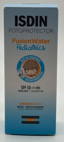 Isdin Fotoprotector Ped.Fusion Water Emuls. LSF 50 - 10 St - Hochwirksamer Sonnenschutz für empfindliche Haut, wasserresistent und ideal für den täglichen Einsatz. Schützt zuverlässig vor UV-Strahlen.