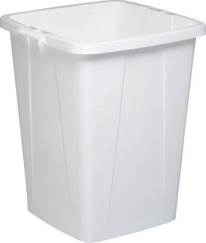 DURABIN 90L WS - Abfallbehälter 90 l, weiß, ohne Deckel - Haushaltszubehör, ideal für effizientes Abfallmanagement in Gewerbe und Industrie mit 90 Liter Fassungsvermögen und lebensmittelechter Kunststoffqualität.