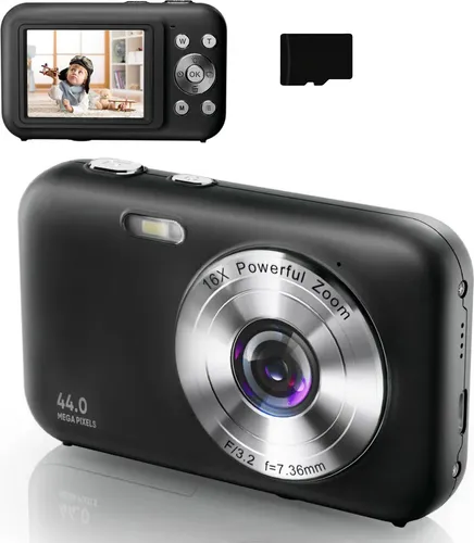 INF Digitalkamera 44 MP mit 16-fach Zoom und 2,4