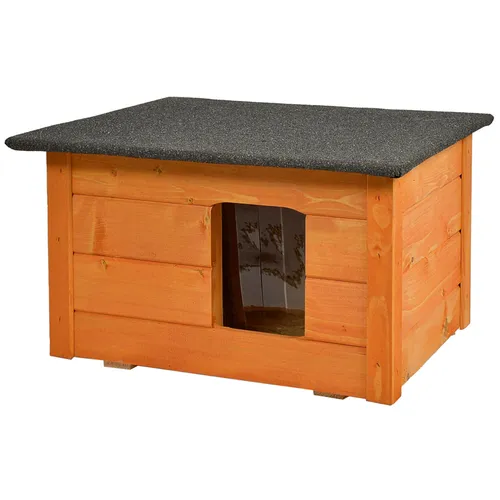 Isolierte Hundehütte aus Fichtenholz