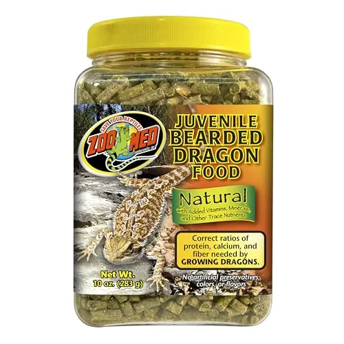 Produktbild Zoo Med Natural Juvenile Bearded Dragon Food 283g, Futterpellets für Bartagamen
