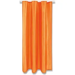 Arsvita Vorhang (1 St), Kräuselband, blickdicht, Microfaser, Gardine in vielen Größen und Farben - Schlaufen / Kräuselband orange 140 cm x 175 cm