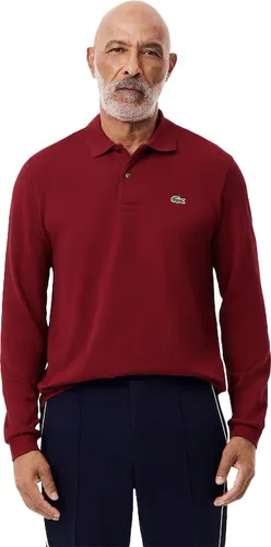 Lacoste Herren Polo-Shirt Kurzarm L1212, Rot - Poloshirt für Herren aus 100% Baumwolle, zeitloser Klassiker mit aufgenähtem Krokodil-Logo und geripptem Kragen, ideal für lässige Anlässe.