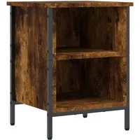 vidaXL Schuhregal Räuchereiche 38x35x50 cm in braun von vidaXL