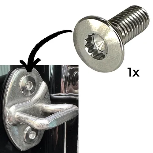 Titan M8 x23 Vielzahn Senkkopfschraube für Türschlossplatte passend für VW A 1 x