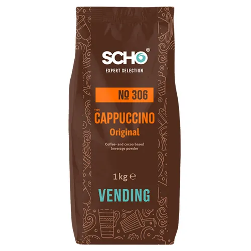 SCO No 306 Cappuccino Original 1000g - Instantkaffee mit zarter Kakaonote, perfekt für eine schnelle und köstliche Kaffeepause. Ideal für Cappuccino-Liebhaber!