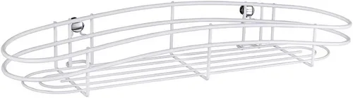 WENKO Maxiablage Classic Plus Badezimmerregal Stahl Weiß 50 x 15 x 8.5 cm