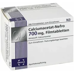Calciumacetat Nefro 700 mg Filmtabletten