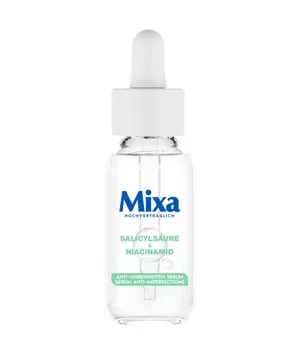 Mixa Anti-Unreinheiten Serum 30 ml - Gesichtsserum für zu Unreinheiten neigende Haut, reduziert Hautunreinheiten und verfeinert die Poren mit Salicylsäure und Niacinamid für ein ebenmäßiges Hautbild.