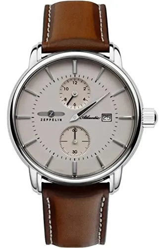 Zeppelin Automatische Uhr 8426-5 - Armbanduhren für Herren, klassische Automatik-Uhr mit Schweizer Uhrwerk und elegantem Edelstahl-Gehäuse für zeitloses Design