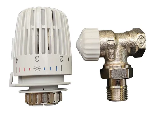 Heimeier Thermostatventil-Set V-Exact II 1/2 Eck - Das Heimeier Thermostatventil-Set V-Exact II sorgt für einen präzisen hydraulischen Abgleich und optimierte Wärmeverteilung in Ihrem Heizsystem. Ideal für Heizkörper mit 1/2 Zoll Anschluss.