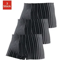 Le Jogger Herren Boxershorts 3er Pack - Herrenbekleidung, modisch gestreifte Boxer-Shorts aus elastischer Baumwolle für optimalen Tragekomfort.