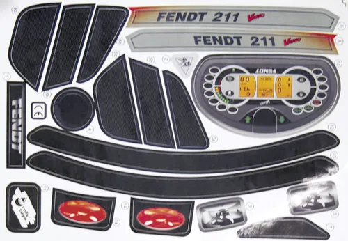 Rolly Toys® Aufkleber für Trettraktor Fendt 211 Vario, 105 000 200 00 000000000011108182