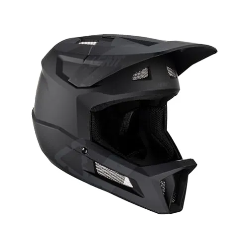 Leatt Downhill MTB-Helm 2.0 Gravity Stealth - Fahrradhelme, sicherer Downhill-Schutz mit stylischem Design, ideal für anspruchsvolle Trails und maximale Performance