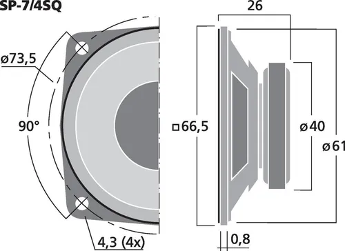 MONACOR SP-74SQ