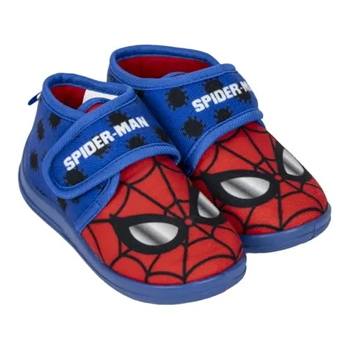 CERDÁ LIFE'S LITTLE MOMENTS | Spiderman-Hausschuhe mit Halbstiefel – bequem und rutschfest – heroisches und lustiges Design für Spider-Man-Fans