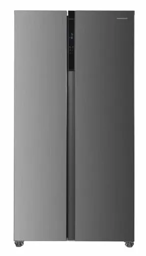 HEINNERHSBS-HM442NFINVXD Side-by-Side Kühlschrank, No-Frost, Inverter-Kompressor, Großes Fassungsvermögen, Elektronische Steuerung - Modernes Inox-Design, 5 Jahre Garantie