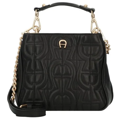 AIGNER Diadora Handtasche Leder 20 cm schwarz 133981-0002 in schwarz von Aigner