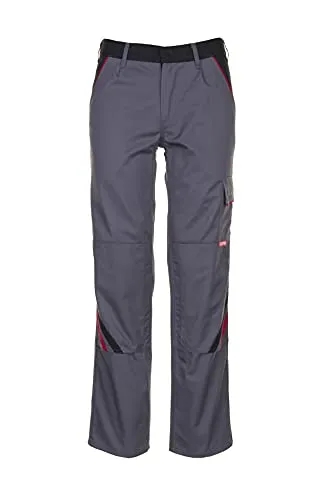Bundhose 2322 in schiefer/ schwarz/ rot, Größe 64 - Arbeits- & Schutzkleidung, strapazierfähig und perfekt für Handwerksberufe, bietet hohen Tragekomfort und Funktionalität.