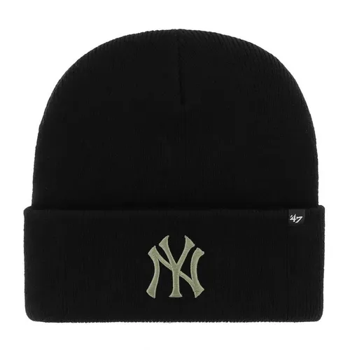 HAYMAKER NY Yankees Beanie Wintermütze - Schwarz - Stylische Unisex Wollmütze für den Winter, 100% Polyacryl, ideal für Freizeitaktivitäten und sportliche Anlässe. Einheitsgröße für optimalen Tragekomfort.