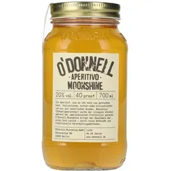 O'Donnell Moonshine APERITIVO Likör 20% Vol. 0,7l - Likör & Kräuterschnaps – Authentischer Aperitivo mit einer harmonischen Mischung aus bitteren, süßen und fruchtigen Noten für ein außergewöhnliches Geschmackserlebnis.