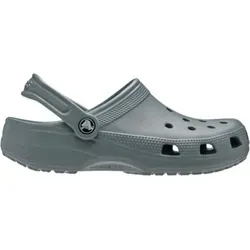 Crocs Classic Clog Sandale grau/blau, Größe 41-42 - Erleben Sie Komfort mit der Crocs Classic Clog! Das ergonomische Fußbett aus Croslite-Material passt sich Ihrem Fuß an und bietet optimale Unterstützung. Ideal für Strand und Freizeit, mit Lüftungslöchern für Atmungsaktivität und Wasserabfluss.