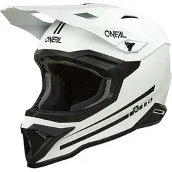 O'Neal 1SRS Solid S25 Motocrosshelm - Matt Weiß/Schwarz - XXL - Motorradhelm mit robuster ABS-Schale und optimaler Belüftung für besten Komfort und Sicherheit. Ideal für Action und lange Einsätze im Motocross.