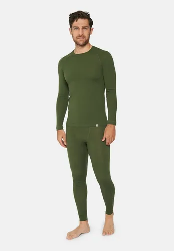 DANISH ENDURANCE Merino Funktionsunterwäsche Set, Langarm Shirt & Hose - Hochwertiges Funktionsunterwäsche Set aus Merinowollmischung, temperaturregulierend und feuchtigkeitsableitend. Ideal für Outdoor-Aktivitäten und sorgt für angenehmen Tragekomfort.