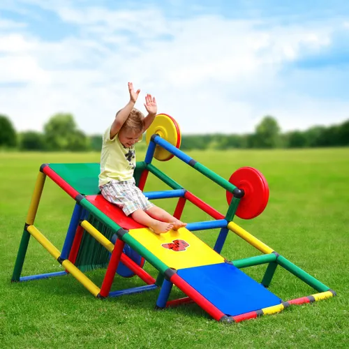 Quadro Basic Baukasten – Modularer Kletter- und Fahrzeugbaukasten für Kinder - Konstruktionsspielzeug für Kinder ab 6 Monaten, fördert Motorik & Kreativität mit 259 Teilen und TÜV-Zertifizierung für maximale Sicherheit.