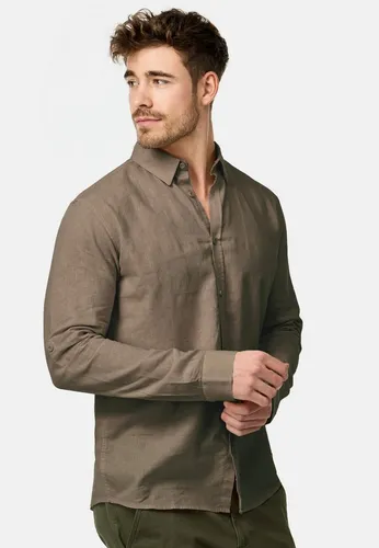 Indicode Herren Brayden Hemd gestreift mit Button-Down-Kragen - Stylisches Langarmhemd mit Streifenmuster und hochwertigem Material. Ideal für modische Anlässe, bietet es Komfort und eine perfekte Passform. Hochwertige Verarbeitung und zeitloses Design machen es zum Must-Have!