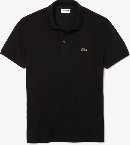 Lacoste Herren Polo-Shirt Kurzarm PH4012 - Slim Fit, Schwarz - Elegantes Slim Fit Polo-Shirt aus hochwertigem Vollzwirn-Baumwoll-Petit-Piqué. Mit Rippbündchen und charakteristischer Krokodilstickerei für einen stilvollen Look.