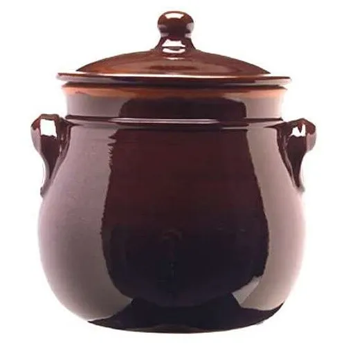 Bruna Coli' Langlebige Pirofila Mit Terrakotta Deckel Durchmesser 20 CM