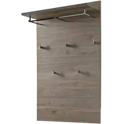 Innostyle Garderobenpaneel - Stilvolles Design für Ihren Flur - Garderobenpaneele mit 1 Ablageboden, 1 Kleiderstange und 5 Haken, ideal für eine ordentliche Flurgestaltung und platzsparend.
