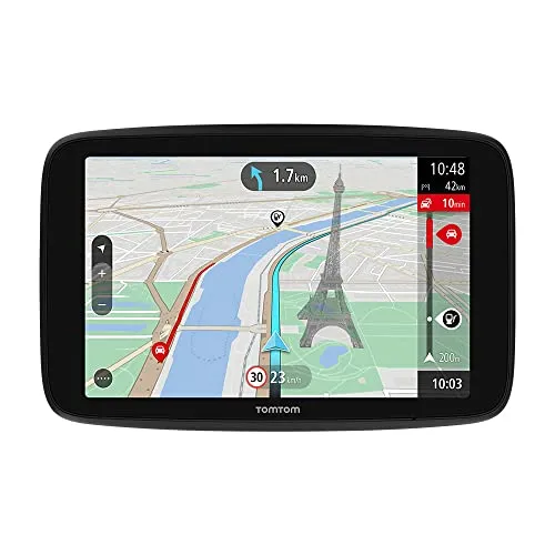TomTom GO Navigator 6 Zoll - Stauvermeidung mit TomTom Traffic, kostenlose Weltkarten-Updates und Bluetooth-Freisprechfunktion für sichere Fahrten