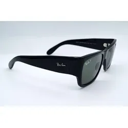Ray-Ban Wayfarer Nomad Sonnenbrille 2187 - Unisex Sonnenbrille mit schwarzem Vollrandrahmen, perfektem Gleitsichtschutz und stilvollem Design – ideal für jeden Anlass.