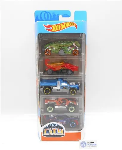 HOTWHEELS 5er Geschenkset HW CITY FYL25 Set mit 5 Autos Mattel Neu OVP /R18F7