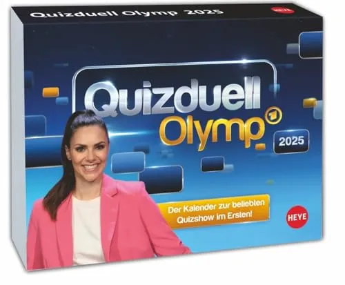 Quizduell Olymp Tagesabreißkalender 2025: Der Rätselkalender zur beliebten Quiz-Sendung in der ARD: Testen Sie täglich Ihr Allgemeinwissen mit kniffligen Quizfragen (Tagesabreißkalender Heye)
