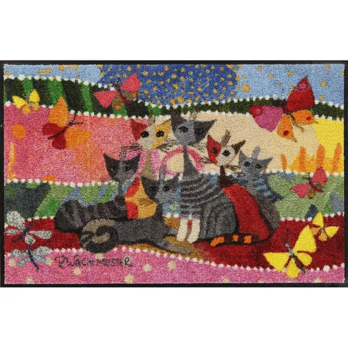 Rosina Wachtmeister Fußmatte Fasce di colore 50x75 cm - Moderne Türmatte für Innen und Außen, waschmaschinengeeignet und farbenfroh – ideal für Flur, Terrasse oder Diele.