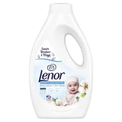 Procter & Gamble Service GmbH Lenor Sensitiv Flüssigwaschmittel, Baumwollblüte, Waschmittel für empfindliche Haut und hygienisch reine Wäsche, 0,95 Liter