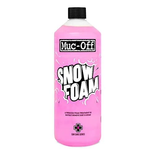 Muc Off Snow Foam Fahrradreiniger Auto Reiniger Motorrad Reiniger, 1 l - Premium, Biologisch Abbaubares Vorbehandlungs Reinigungsmittel Für Autos, Motorrädern und Fahrräder - Duft: Cranberry Crush
