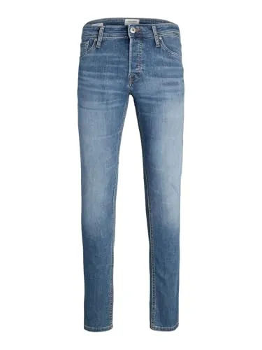JACK & JONES Male Slim Fit Jeans JJIGLENN JJORIGINAL CB 815 NOOS - Slim Fit Jeans mit niedriger Taille, bequem und stylisch, ideal für modische Looks im Alltag.