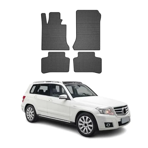 OMAC Auto-Fußmatten für Mercedes GLK Klasse X204 (2008-2015) - 4-tlg. wasserdichte und rutschfeste Fußmatten, perfekt für den Innenraum Ihres Mercedes GLK. Einfach zu reinigen und umweltfreundlich – für mehr Sicherheit und Stil.
