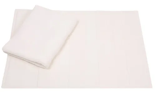 Betz Badematte 2er Set Badvorleger Deluxe Größe 50 x 68 cm, strapazierfähig, Baumwolle, rechteckig, unbeschichtet