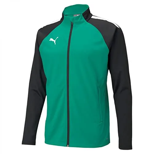 PUMA teamLIGA Training Jacke Herren – Grün Schwarz, Gr. S - Trainingsjacke für Herren, perfekt für Sport und Freizeit, mit atmungsaktivem Material für optimalen Komfort und Bewegungsfreiheit.