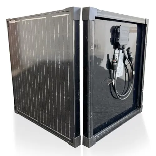 30W Solar Panel for Caravan & Campervan– Monocrystalline 18V Battery Charger for Camping, Sheds, Homes, Off-Grid Power with MC4 Connectors by DTV Electronics
