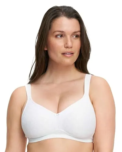 SUSA Damen BH ohne Bügel 8250 I Größen A-E I Bügelloser BH mit doppelt gemoldeten Cups & elastischer Spitze I Verstellbare Träger & Rückenverschluss I Bequemer Komfort-BH